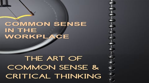 Employee Training The Art of Common Sense & Critical Thinking: Common Sense In The Workplace cover image