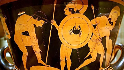 Greek Vase Painting - Death of Sarpedon cover image