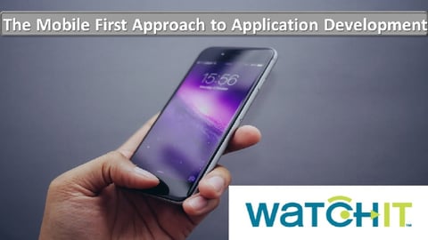 The Mobile First Approach to Application Development cover image