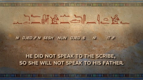 Decoding the Secrets of Egyptian Hieroglyphs. Episode 18, Negation in Ancient Egyptian Sentences cover image