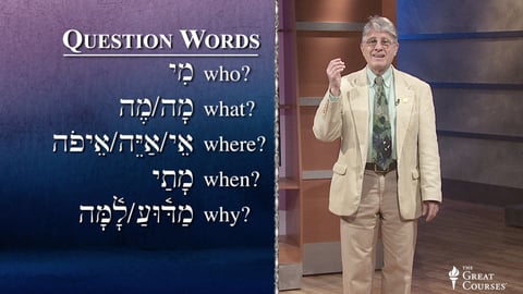 Question Words in Hebrew cover image