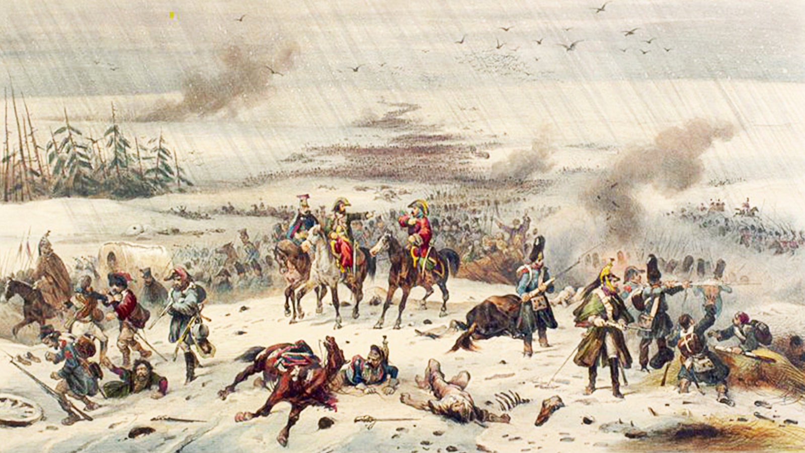 Russia Napoleon Retreats In The Snow—1812 Kanopy
